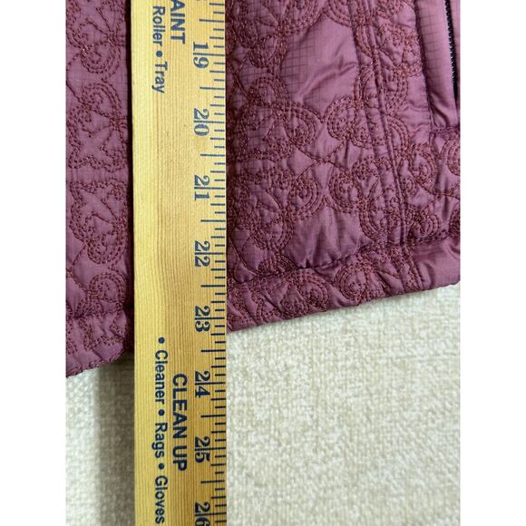 Horny Toad Women Small Pink Embroidered Zip Front Vest Lightweight Outdoor Layer - Picture 5 of 13